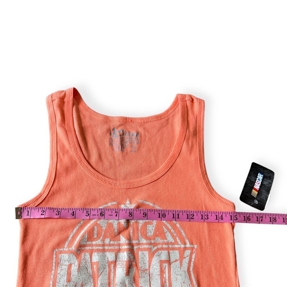 NWT Danica Patrick Nascar #10 Peach Ribbed Tank Top, Size XL - Picture 7 of 8